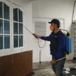 Cegah Covid-19, PMI Babel Semprotkan Disinfektan Mulai Kantor Gubernur Hingga Rumdis Wagub