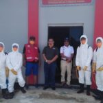 Penyemprotan Disinfektan di RUPBASAN Dipantau Ketua PMI Babel
