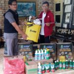 PMI Bangka Barat Terima Bantuan Peralatan Disinfektan dari IKABA Mentok