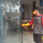 Giliran Kantor Berita Babel Review Kena Semprotan Disinfektan Relawan PMI