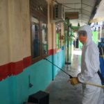 PMI Babel Giatkan Penyemprotan Disinfektan ke Lokasi Strategis