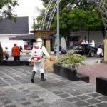 Cegah Covid-19, PMI Bersama Gustu Semprotkan Disinfektan ke Pasar Belitung