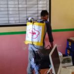Penyemprotan Disinfektan PMI Babar Berlanjut ke Gedung Diklat dan SKB