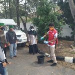 Pengurus HMI Belajar Cara Buat Disinfektan dan Protokol Penyemprotan ke PMI Babel