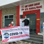 Bawa Spanduk Covid-19 #KITAHADAPI BERSAMA, Ketua PMI Basel Sambangi Tiga Markas PMI