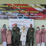 PMI Babar Kumpulkan 16 Kantong Darah di HUT Korem & Hari Donor Darah Sedunia
