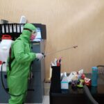 Putus Penyebaran Covid-19, PMI Babel Sterilisasi Kantor Pelayanan Labkesda Babel