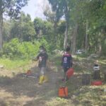 PMI Bangka Barat Bersihkan Monumen Tragedi Perang Dunia II di Mentok