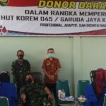 HUT Korem, Kodim 0431 Sumbang 10 Kantong Darah ke PMI Babar