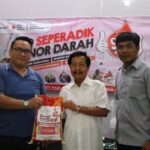Puluhan Warga Bahagia, Usai Donorkan Darah di Markas PMI Babel Bawa Bingkisan Beras