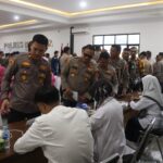 Baksos &nbsp;Donor Darah Meriahkan HUT Bhayangkara Ke-78 di Bangka