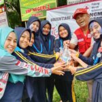 PMI Basel Kukuhkan 80 Anak PMR Madya SMPN 2 Toboali