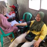 PMI Babel Bersama BPBD Gelar Aksi Donor dan Cek Kesehatan Gratis di Pantai Pasir Padi